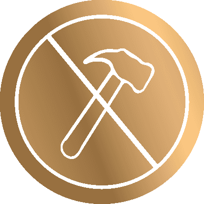 No Nails, No Hammer. Damage-free walls.